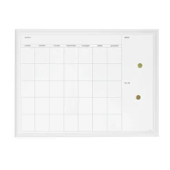 U Brands Magnetic Dry-Erase Monthly Calendar Board, 40