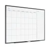 U Brands Magnetic Dry-Erase Monthly Calendar Board, 48" X 36", Black Aluminum Frame, Actual Size 47" X 35" (2900U00-01)