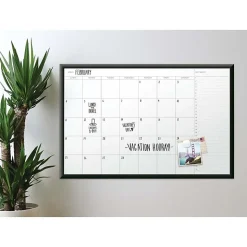 U Brands Magnetic Dry-Erase Monthly Calendar Board, 48