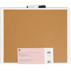 U Brands® Magnetic Dry-Erase Monthly Calendar Board With Cork Bulletin Strip, 20