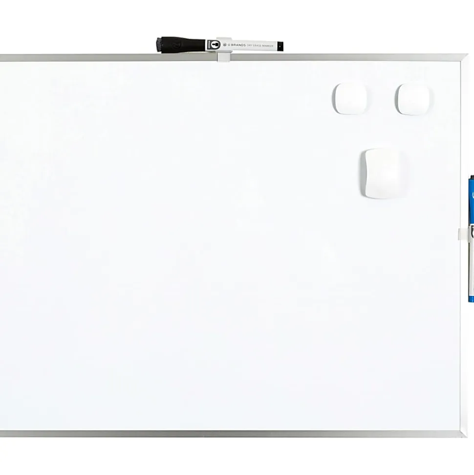 U Brands® Magnetic Dry-Erase Whiteboard, 16" x 20", Aluminum Frame With Silver Finish