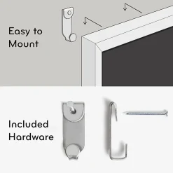 U Brands Magnetic Dry-Erase Whiteboard, 23