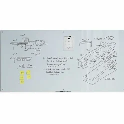 U Brands® Magnetic Glass Dry-Erase Board, 96