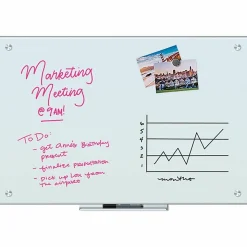 U Brands® Magnetic Glass Dry-Erase Board, 36
