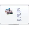 U Brands Magnetic Porcelain Steel Board, 36" X 24", White Aluminum Frame, Actual Size 35" X 23" (4899U00-01)