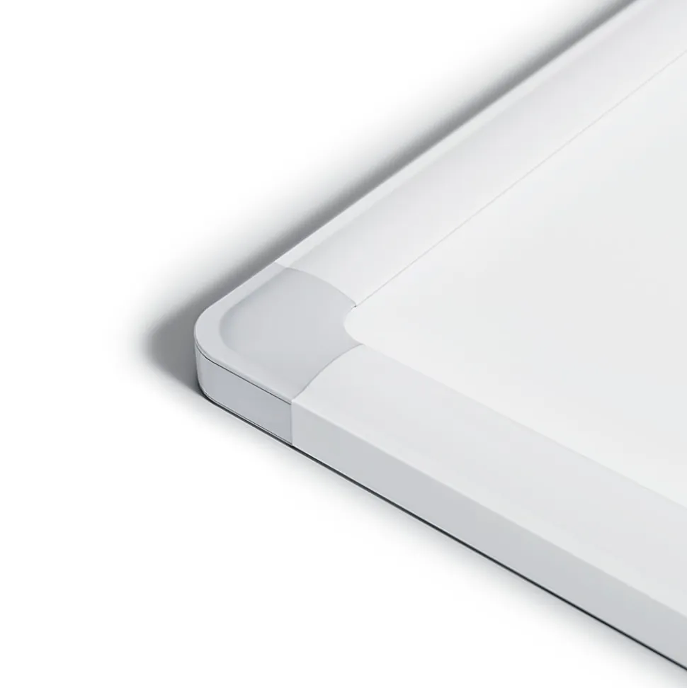 U Brands Magnetic Porcelain Steel Board, 36" X 24", White Aluminum Frame, Actual Size 35" X 23" (4899U00-01)