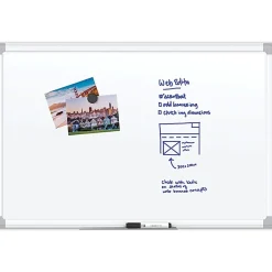 U Brands Magnetic Porcelain Steel Board, 96