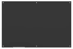 U BrandsĀ® Non-Magnetic Glass Dry-Erase Board, 72" X 48", Black Surface, Frameless, Actual Size 70" X 47" (173U00-01)
