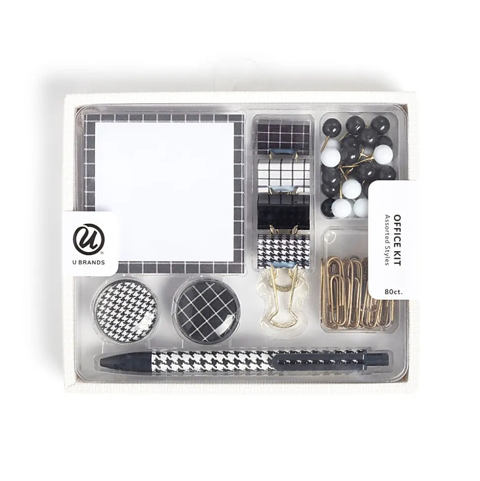 U Brands® Novelty Stationery Kit, Mod Heritage, Kit Of 80 Pieces