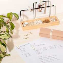 U Brands® Office Accessory Kit, White/Gold, Kit Of 470 Pieces