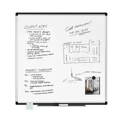 U Brands PINIT Magnetic Dry-Erase Board, 36" X 36", Silver Aluminum Frame, Actual Size 35" X 35" (2806U00-01)