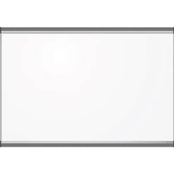U Brands PINIT Magnetic Dry-Erase Board, 36" X 24", Silver Aluminum Frame, Actual Size 35" X 23" (2805U00-01)