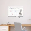 U Brands PINIT Magnetic Dry-Erase Monthly Calendar Board, 36" X 24", Silver Aluminum Frame, Actual Size 35" X 23" (2901U00-01)