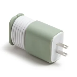 U Brands® Silicone Charger Adapter Wrap, 1/8", Matcha Green, 7149U06-24