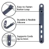 U Brands® Silicone Cord Organizer Bands, Assorted, Set Of 6 Bands
