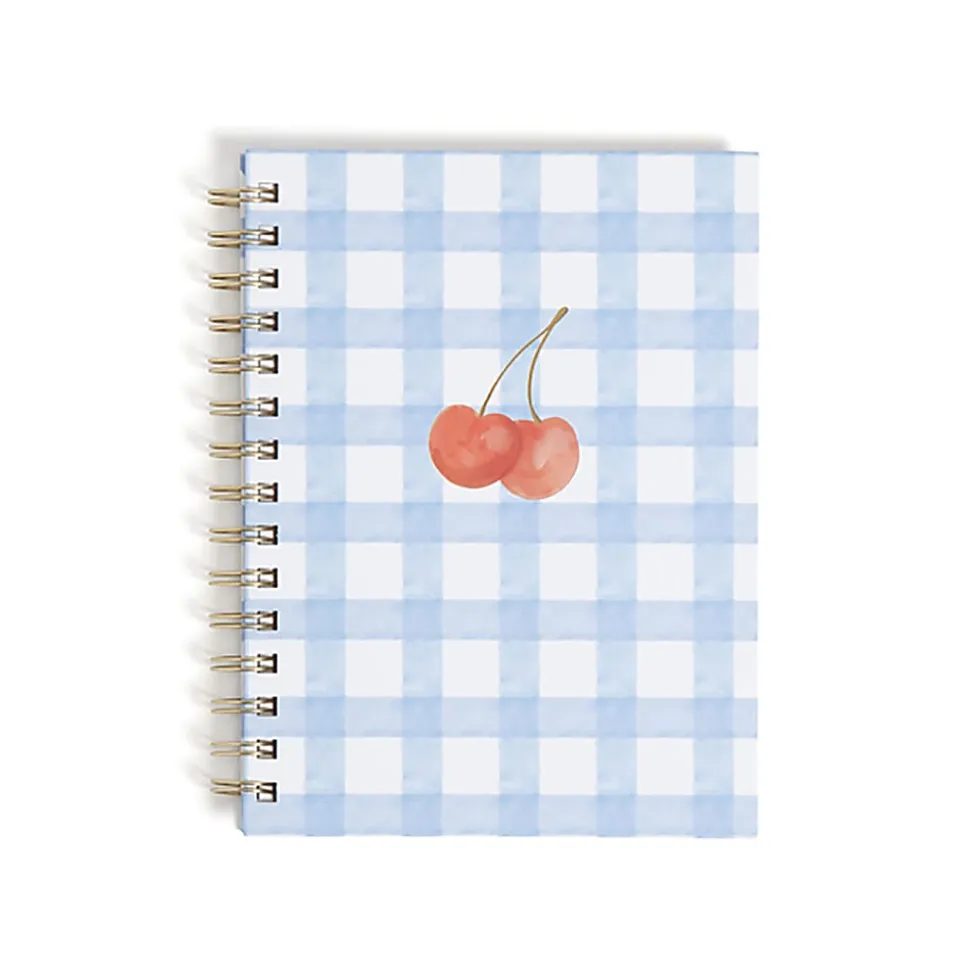 U Brands® Spiral Journal With Stickers, 6” x 8”, Cherry Picnic, Total Quantity 1