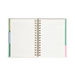 U Brands® Spiral Journal With 3 Tab Dividers, 6" x 8", Wellness Design, Total Qty 1