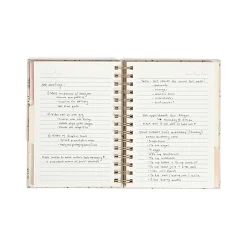 U Brands® Spiral Journal, With 3 Tab Dividers, 6" x 8", Pressed Botanical, Total Quantity 1