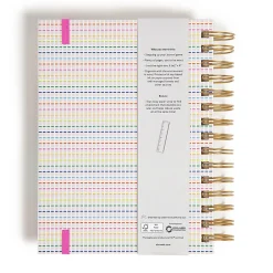 U Brands® 5-Tab Spiral Journal, 6” x 8”, College Rule, 400 Pages (200 Sheets), Stripes & Brights