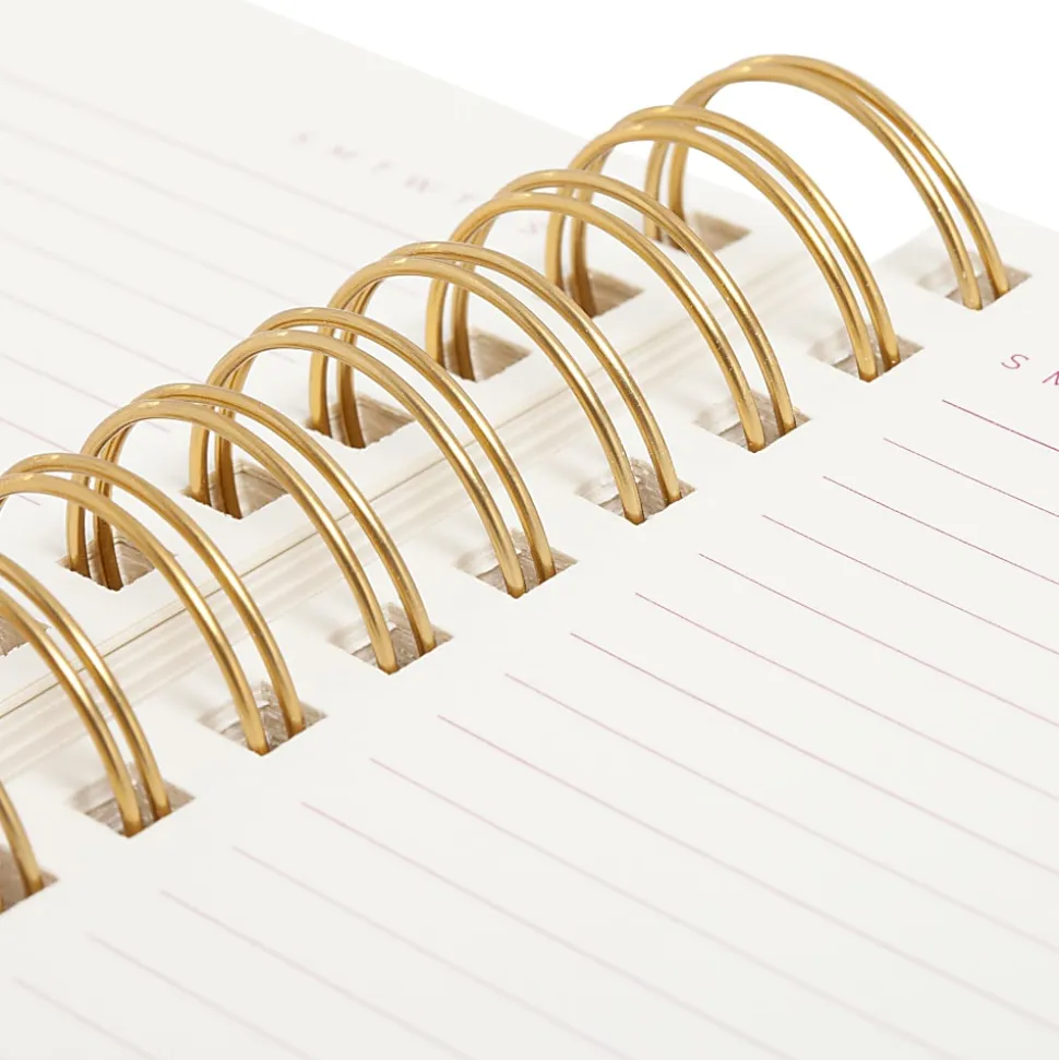 U Brands® 5-Tab Spiral Journal, 6” x 8”, College Rule, 400 Pages (200 Sheets), Stripes & Brights