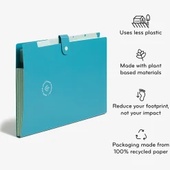 U Brands U-Eco™ 6 Pocket Poly Expandable Folder, 6