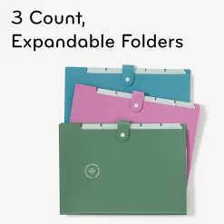 U Brands U-Eco™ 6 Pocket Poly Expandable Folder, 6
