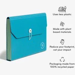 U Brands U-Eco™ 13 Pocket Poly Expandable File, 5.75