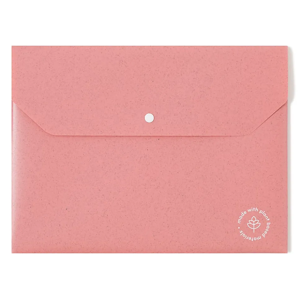 U Brands U-Eco™ Poly Document Holders, 0.59" Expansion, Letter (8 1/2" x 11"), Assorted Colors, Pack Of 10