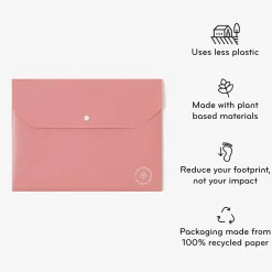 U Brands U-Eco™ Poly Document Holders, 0.59" Expansion, Letter (8 1/2" x 11"), Assorted Colors, Pack Of 10