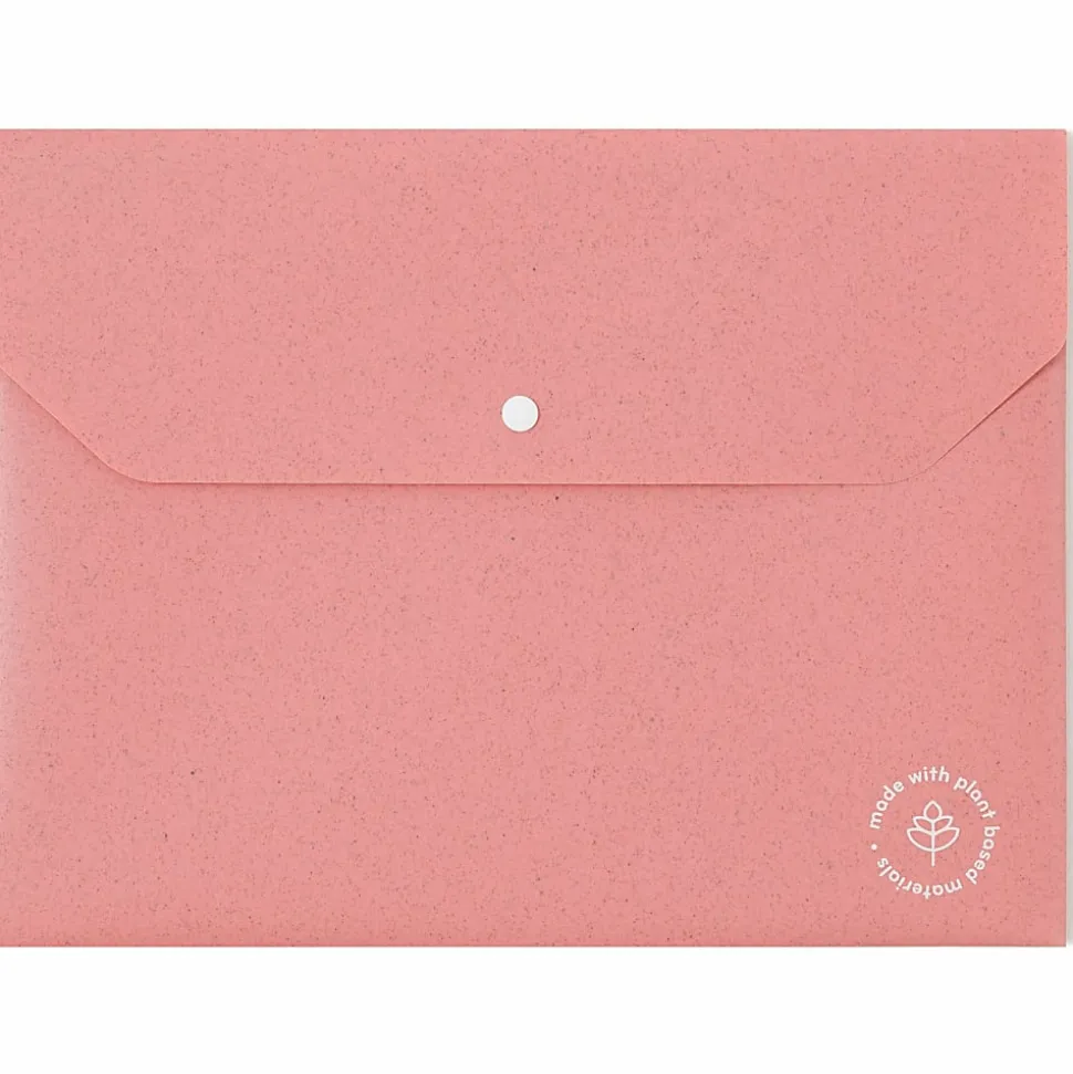 U Brands U-Eco™ Poly Document Holders, 0.59" Expansion, Letter (8 1/2" x 11"), Assorted Colors, Pack Of 10