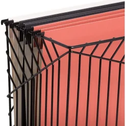 U Brands® Vena Desk Organization Collection Hanging File Basket, Medium Size, Black