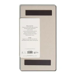 U Brands® Weekly Magnetic Dry-Erase Calendar Board, 5-1/2" x 10", Gray/White