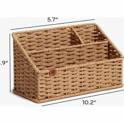 U Brands Woven All-in-1 Desk Organizer, 3 Compartment(s), 5.70