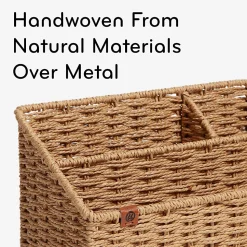 U Brands Woven All-in-1 Desk Organizer, 3 Compartment(s), 5.70