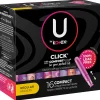 U by Kotex Click Regular Tampons, Box Of 16 Tampons