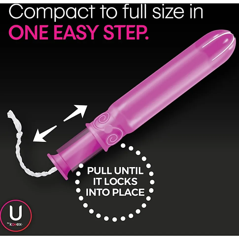U by Kotex Click Regular Tampons, Box Of 16 Tampons