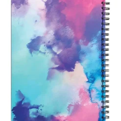 UCreate Fashion Poly Sketch Books, 75 Sheets, 12" x 9", Unruled, Watercolor Splash, Pack Of 3 Books