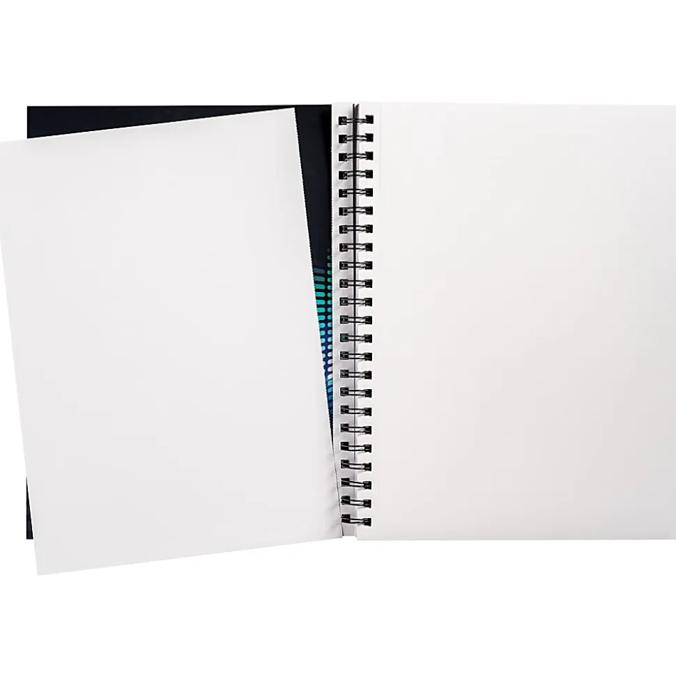 UCreate Fashion Poly Sketch Books, 75 Sheets, 12" x 9", Unruled, Sonic Vibes, Pack Of 3 Books