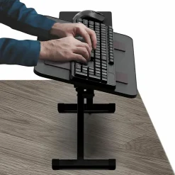 Uncaged Ergonomics KT3 Adjustable Height Tilt Computer Keyboard Stand. Ergonomic On Desk Stand Up Desktop Riser. Raise Keyboards To Standing Height