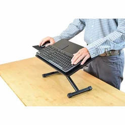 Uncaged Ergonomics KT3 Adjustable Height Tilt Computer Keyboard Stand. Ergonomic On Desk Stand Up Desktop Riser. Raise Keyboards To Standing Height
