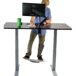 Uncaged Ergonomics Single Computer Monitor Arm With USB Ports| Universal VESA Mount Ergonomic Screen Holder Riser