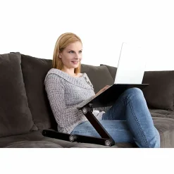 Uncaged Ergonomics WorkEZ Professional Adjustable Tilt Ergonomic Aluminum Laptop Stand Lap Desk