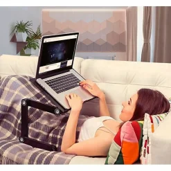 Uncaged Ergonomics WorkEZ Professional Adjustable Tilt Ergonomic Aluminum Laptop Stand Lap Desk