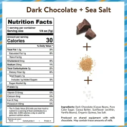 Undercover Snacks Quinoa Crisps, Dark Chocolate And Sea Salt, 0.25 Oz, Case Of 125 Bags