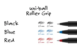 uni-ball® Deluxe Rollerball Pens, Fine Point, 0.7 mm, Gold Barrel, Black Ink, Pack Of 12