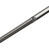 uni-ball® Deluxe Rollerball Pens, Micro Point, 0.5 mm, Charcoal Barrel, Blue Ink, Pack Of 12