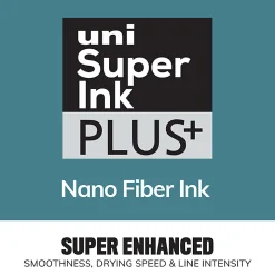 uni-ball® 307™ Gel Pen, Medium Point, 0.7 mm, Black Barrel, Black Ink, Pack Of 12