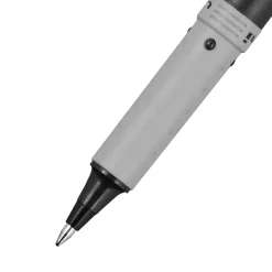 uni-ball® Grip Rollerball Pens, Fine Point, 0.7 mm, Black Barrel, Black Ink, Pack Of 12