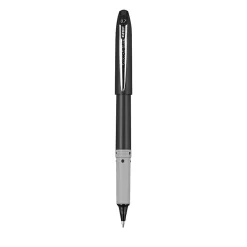 uni-ball® Grip Rollerball Pens, Fine Point, 0.7 mm, Black Barrel, Black Ink, Pack Of 12