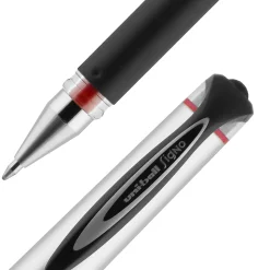 uni-ball® 207™ Impact™ Gel Pens, Bold Point, 1.0 mm, Red Gray Barrel, Red Ink, Pack Of 12